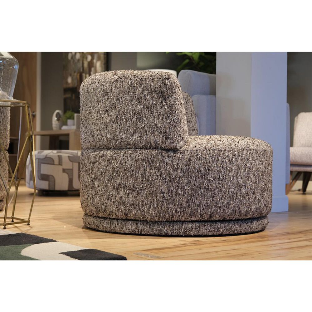 Emerald Home Furnishings Delphine Swivel Chair in Brown, , large
