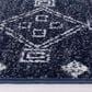 Safavieh Adirondack ADR208N 2"6" x 8" Navy and Silver Runner, , large