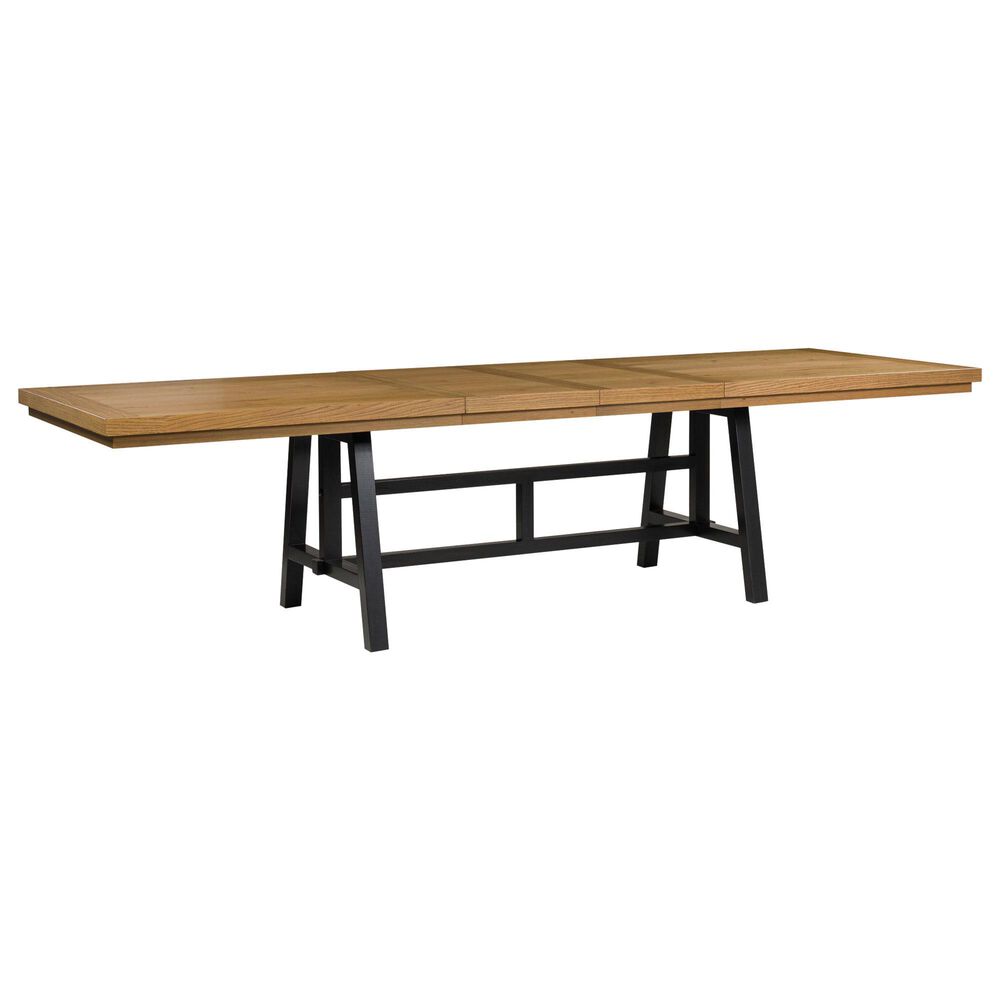 Ashley Galliden Extension Dining Table in Black and Brown - Table Only, , large