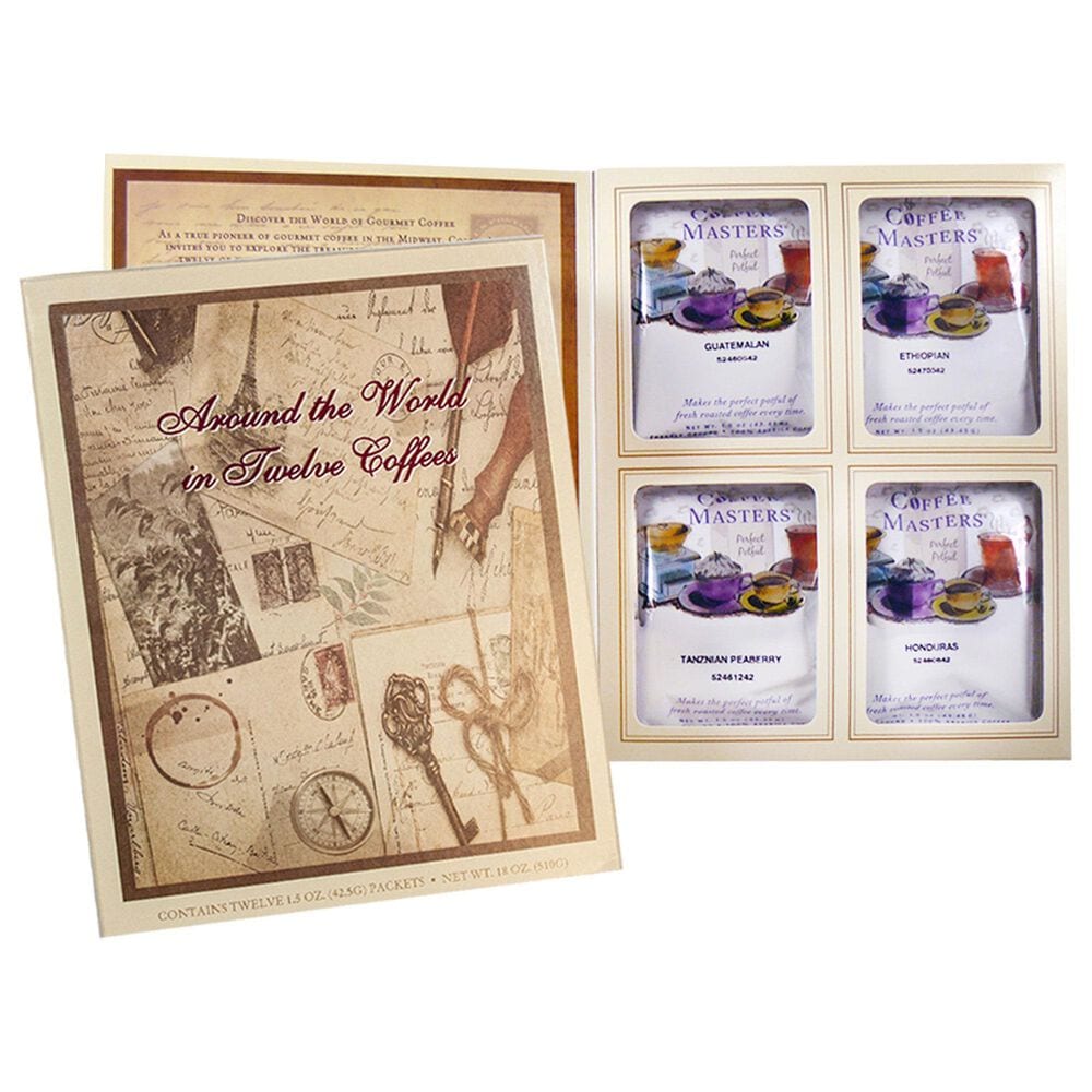 Coffee Masters Around the World in Coffees Gift Set - Set of 12, , large