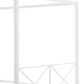 Furniture of America Rosadale Queen X-Cross Canopy Bed in White, , large