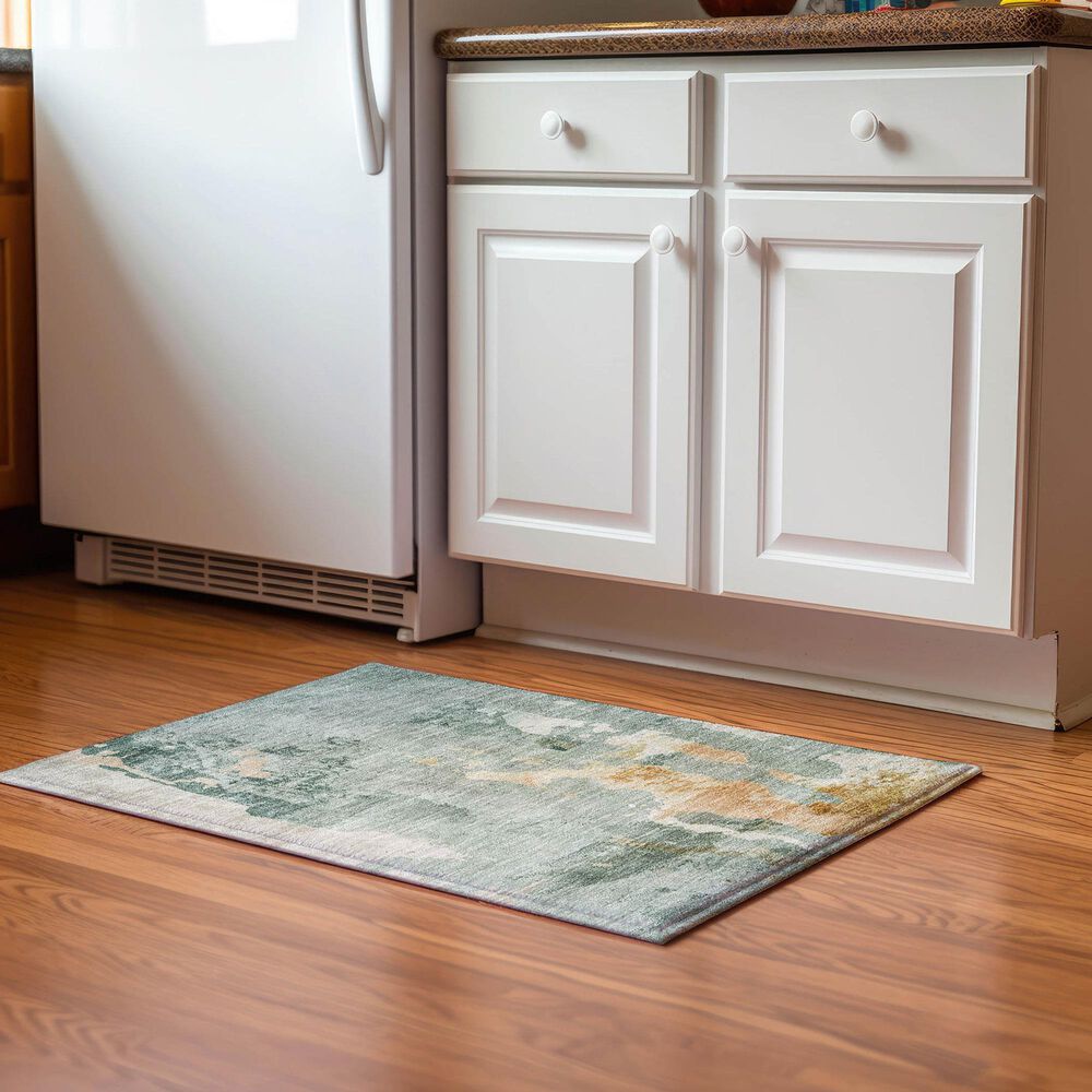 Dalyn Rug Company Bresca 1&#39;8&quot; x 2&#39;6&quot; Seafoam Indoor/Outdoor Area Rug, , large