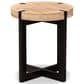 Baxton Studio Horace End Table in Natural Brown and Black, , large