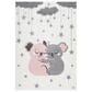 Safavieh Carousel CRK195 5"3" x 7"6" Ivory and Pink Kids  Area Rug, , large