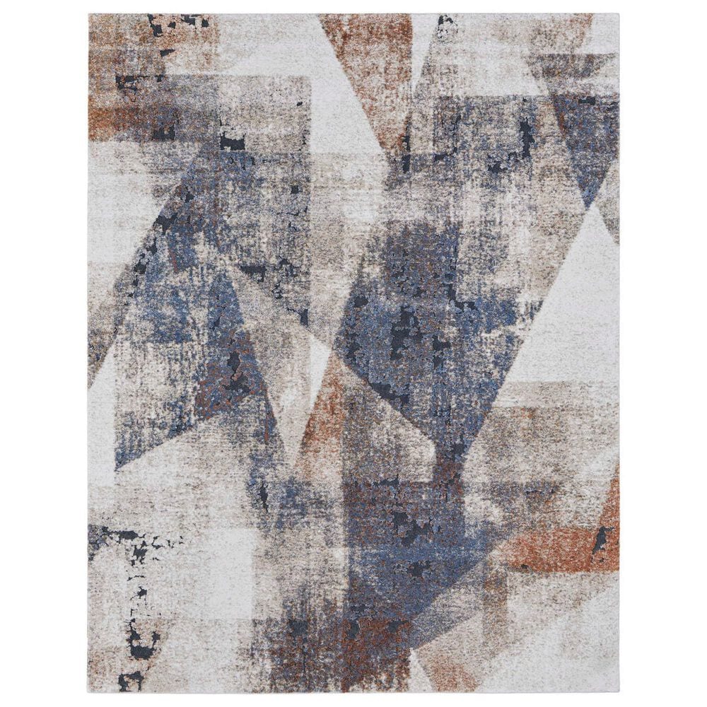 Feizy Gilmore 2" x 3" Blue and Ivory Area Rug, , large