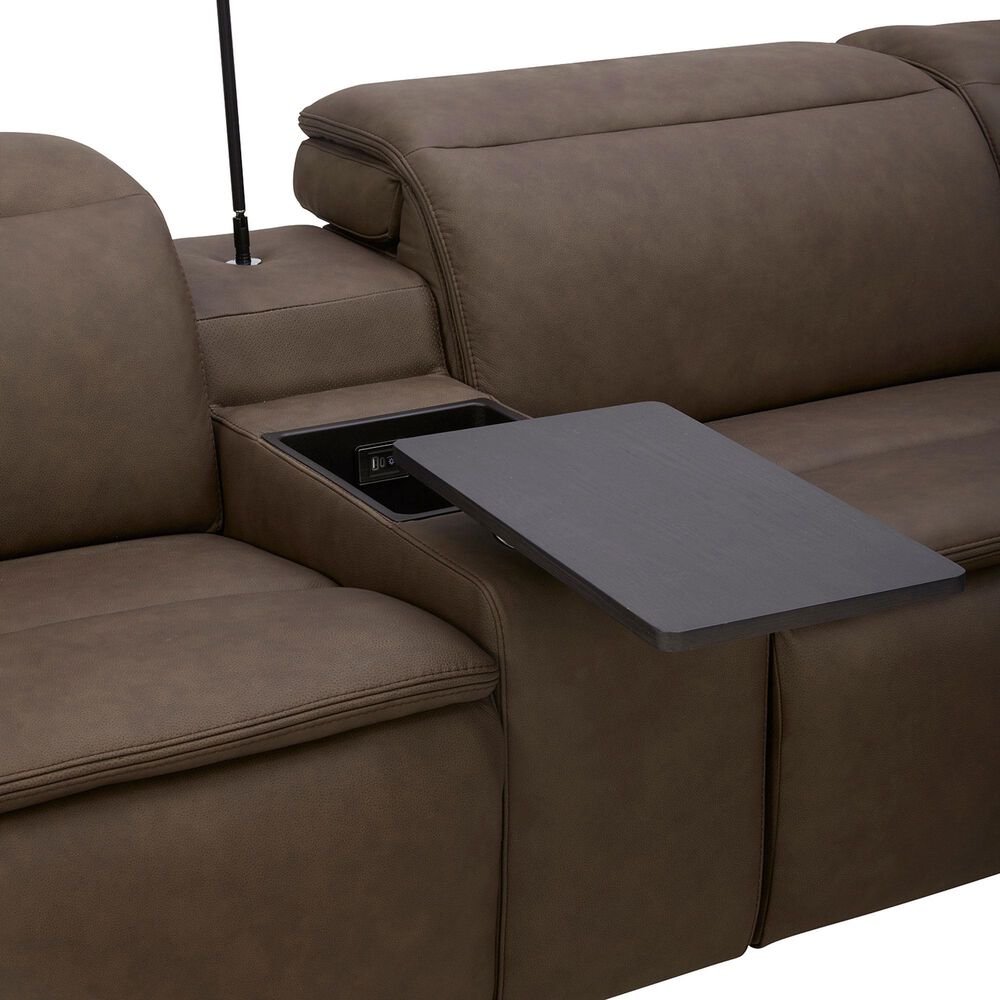 Interlochen 6-Piece Leather Power Reclining Sectional with Power Headrests, , large