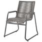 Ebel Outdoor Furniture Cabana Patio Arm Chair in Fog and Graphite, , large