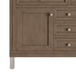 James Martin Vanities Chicago 48" Single Bathroom Vanity in Whitewashed Walnut with Single Hole 3 cm White Zeus Quartz Top and Rectangular Sink, , large