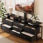 HOMLUX 63" 7-Drawer TV Stand with Adjustable TV Mount in Black Carbon Fiber, , large