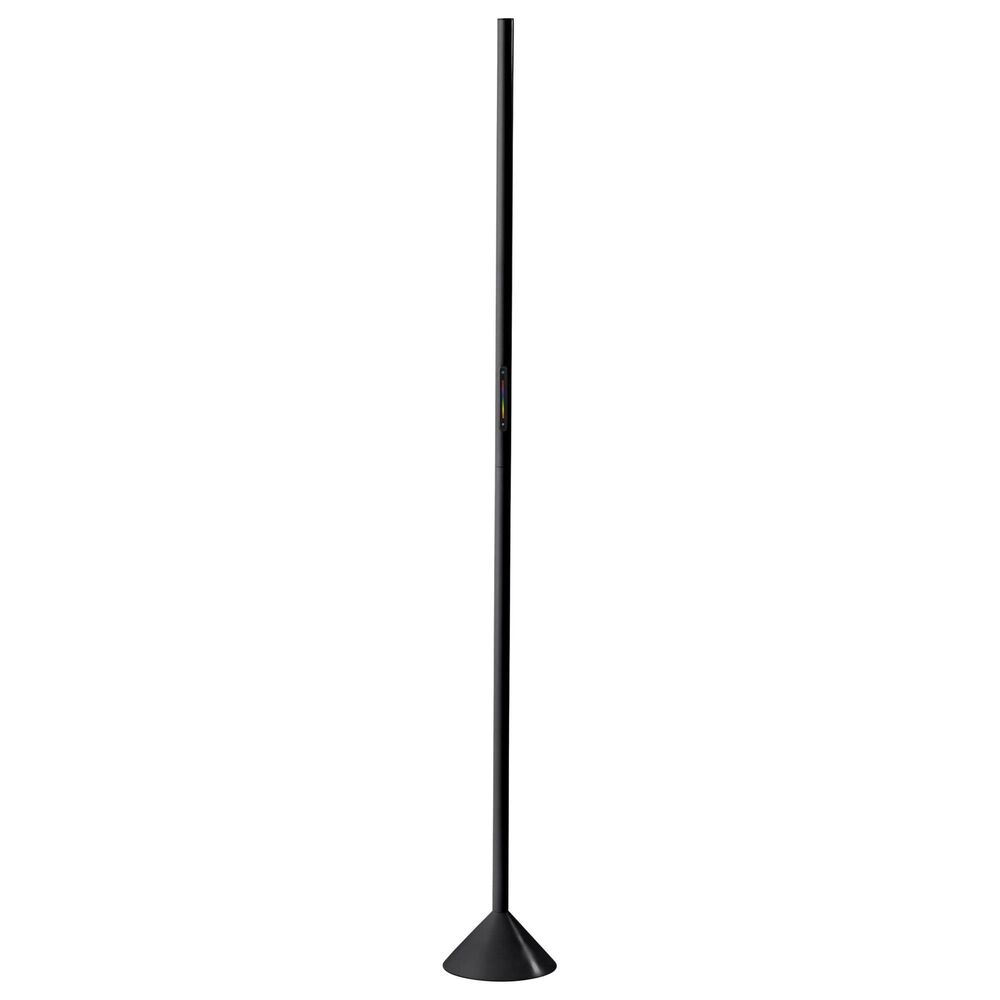 Adesso Cole Color Changing LED Floor Lamp in Black, , large
