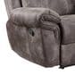 Steve Silver Nashville Manual Glider Recliner Console Loveseat in Grey, , large