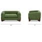 Jennifer Taylor Home Louie Alpine 36.5" Medium Sherpa Dog Sofa Bed in Moss Green, , large