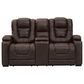 Ashley Owner"s Box Power Reclining Loveseat with Console in Thyme, , large