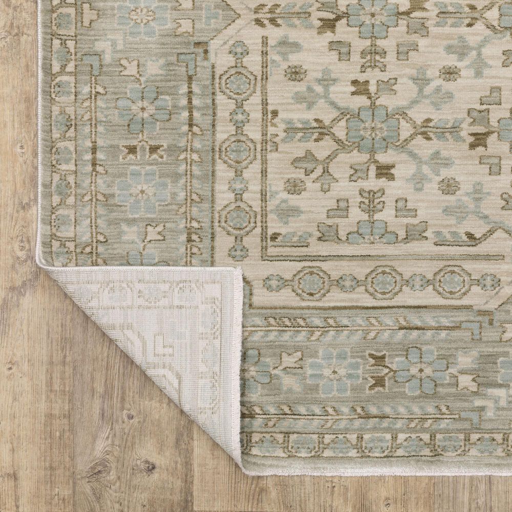 Oriental Weavers Maeve MAE04 Beige and Blue 9&#39;10&quot; x 12&#39;10&quot; Area Rug, , large