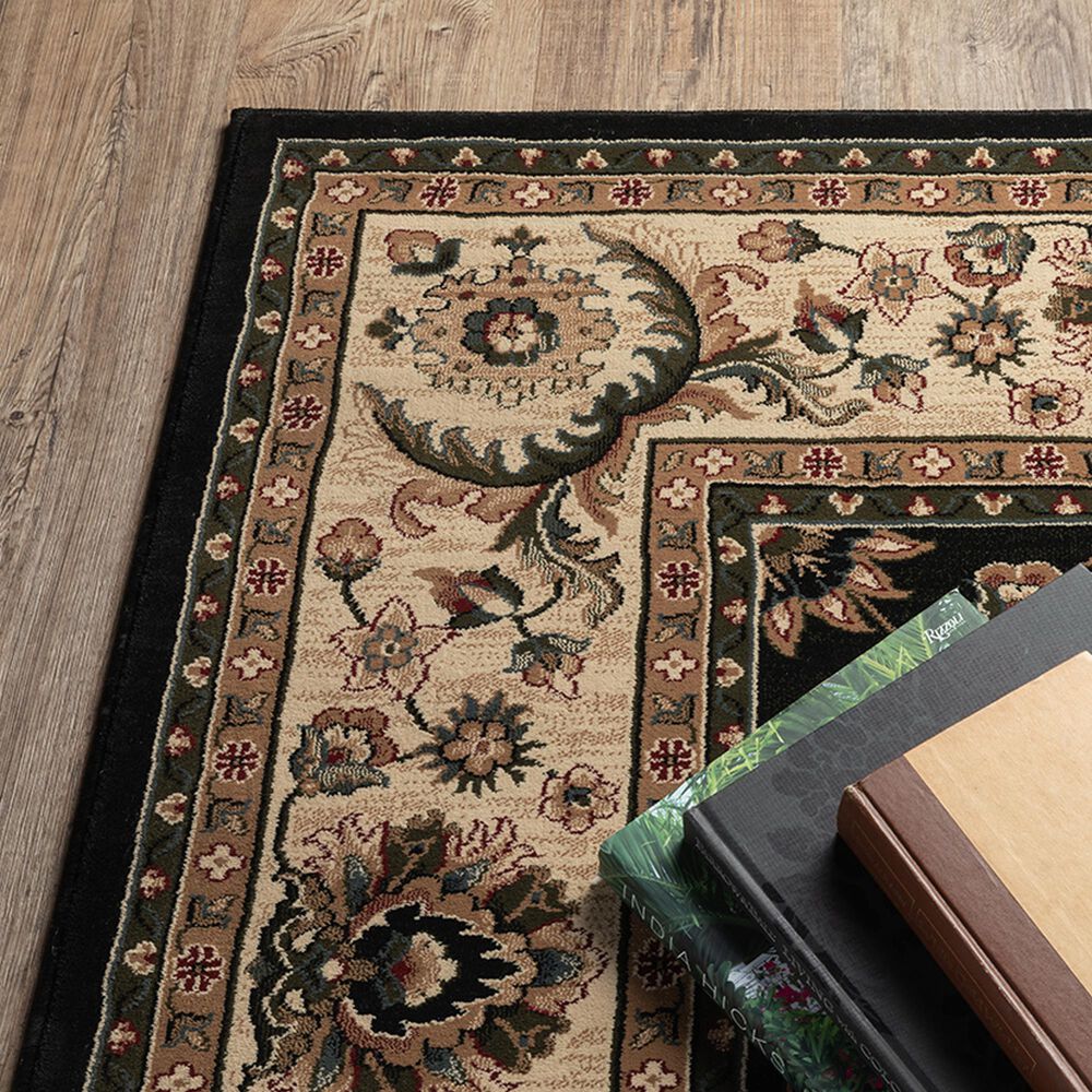 Oriental Weavers Ariana 311K 2&#39;3&quot; x 7&#39;9&quot; Black Runner, , large