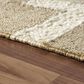 L&R Resources Geoblend Geometric 2"6" x 8" Natural and Ivory Runner, , large