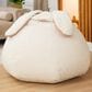 Jaxx HopSeat Bunny Oval Shaped Large Bean Bag Chair in Cloud White, , large