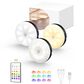 HOMLUX Motion Sensor Puck Light in Black (Set of 3), , large