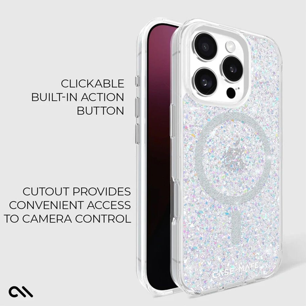 Case-Mate Twinkle Disco MagSafe Phone Case for the iPhone 16 Pro, , large