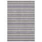 Dalyn Rug Company Soft Essentials Striped Plum 3" x 5" Indoor/Outdoor Area Rug, , large