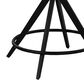 Porter Designs Stansberry Swivel Counter Stool with Cream Cushion in Black, , large