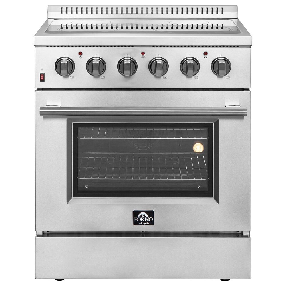 Forno Galiano 30" Freestanding Electric Range in Stainless Steel, , large