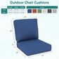 Sunwell Garden 4" Thick Outdoor Cushion Set in Navy (Set of 2), , large