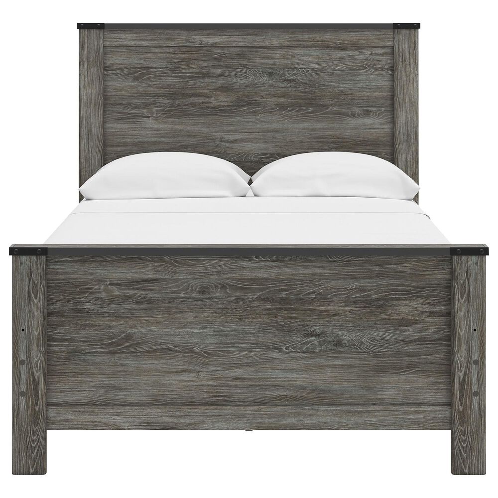 Ashley Frandern Full Panel Bed in Black and Warm Gray, , large