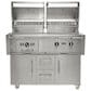 Coyote Outdoor 50" Hybrid Built-In Natural Gas Grill in Stainless Steel, , large