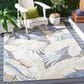 Safavieh Sarasota 5"3" x 7"7" Light Green and Navy Indoor/Outdoor Area Rug, , large