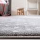 Safavieh Carousel 5"3" Square Grey, Ivory and Pink Kids Area Rug, , large