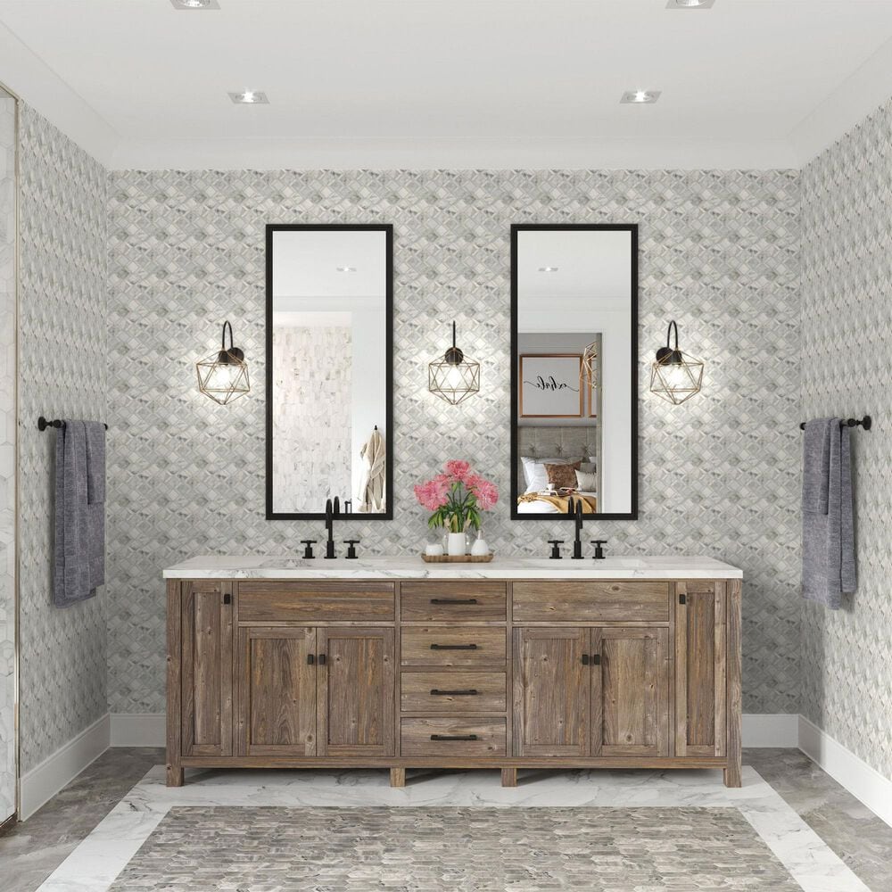 Dal-Tile Sublimity Daphne White Balance 13&quot; x 10&quot; Marble Mosaic Sheet, , large