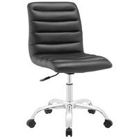 Modway Ripple Armless Mid Back Office Chair in Black