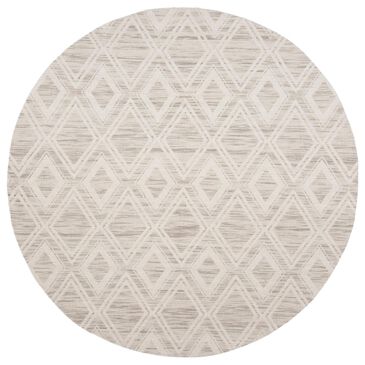 Safavieh Marbella Geometric 6" Round Light Brown and Ivory Area Rug, , large