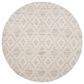 Safavieh Marbella Geometric 6" Round Light Brown and Ivory Area Rug, , large