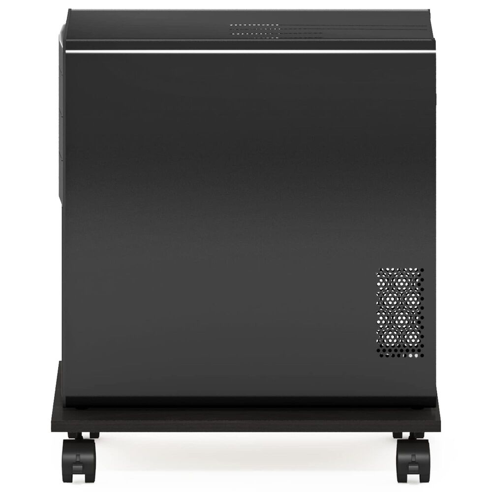 HOMLUX Small Home Office Under Desk Printer Stand in Espresso, , large