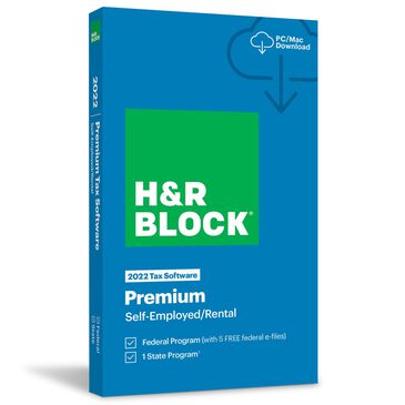 H&R Block Premium Tax Software 2022, , large