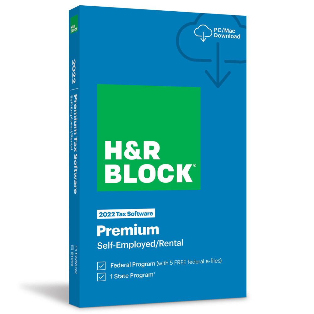 H&R Block Premium Tax Software 2022, , large
