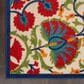Nourison Aloha Floral 6" x 9" Red and Multicolor Indoor/Outdoor Area Rug, , large