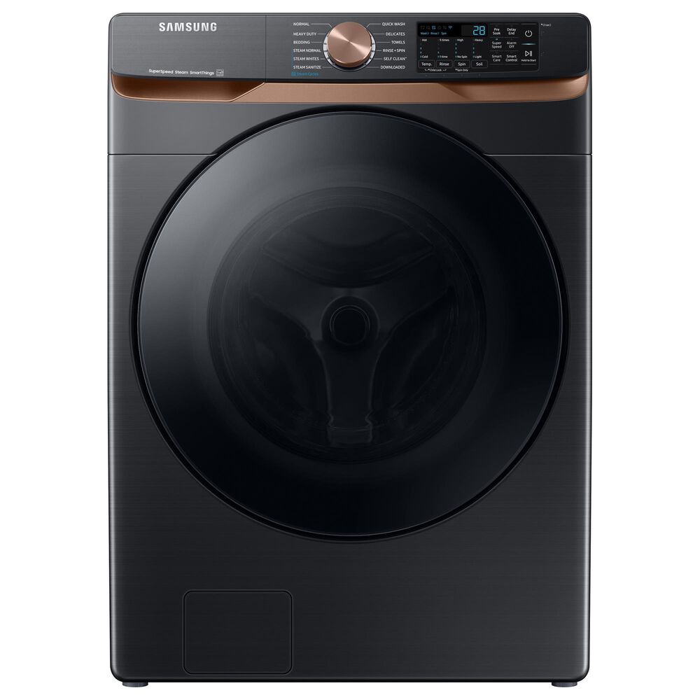 Samsung Laundry Pair with 5.0 Cu. Ft. Smart Front Load Washer with 7.5 Cu. Ft. Smart Electric Dryer in Brushed Black , , large
