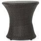 Hearth and Haven Kono Outdoor Hourglass End Table in Brown, , large