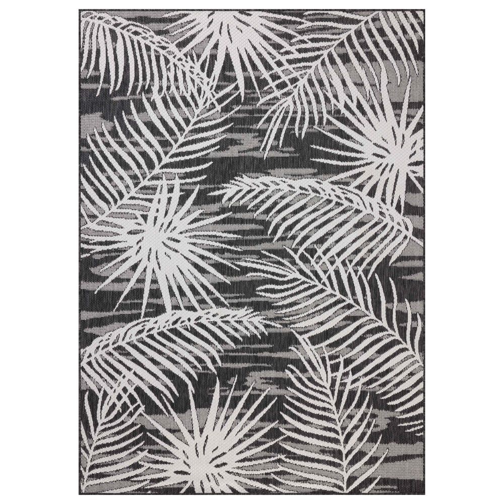 Loloi Easton Ivory and Onyx 2"3" x 3"9" Indoor/Outdoor Area Rug, , large