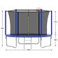 HOMLUX 10" Outdoor Trampoline Sports with Ladder in Blue, , large
