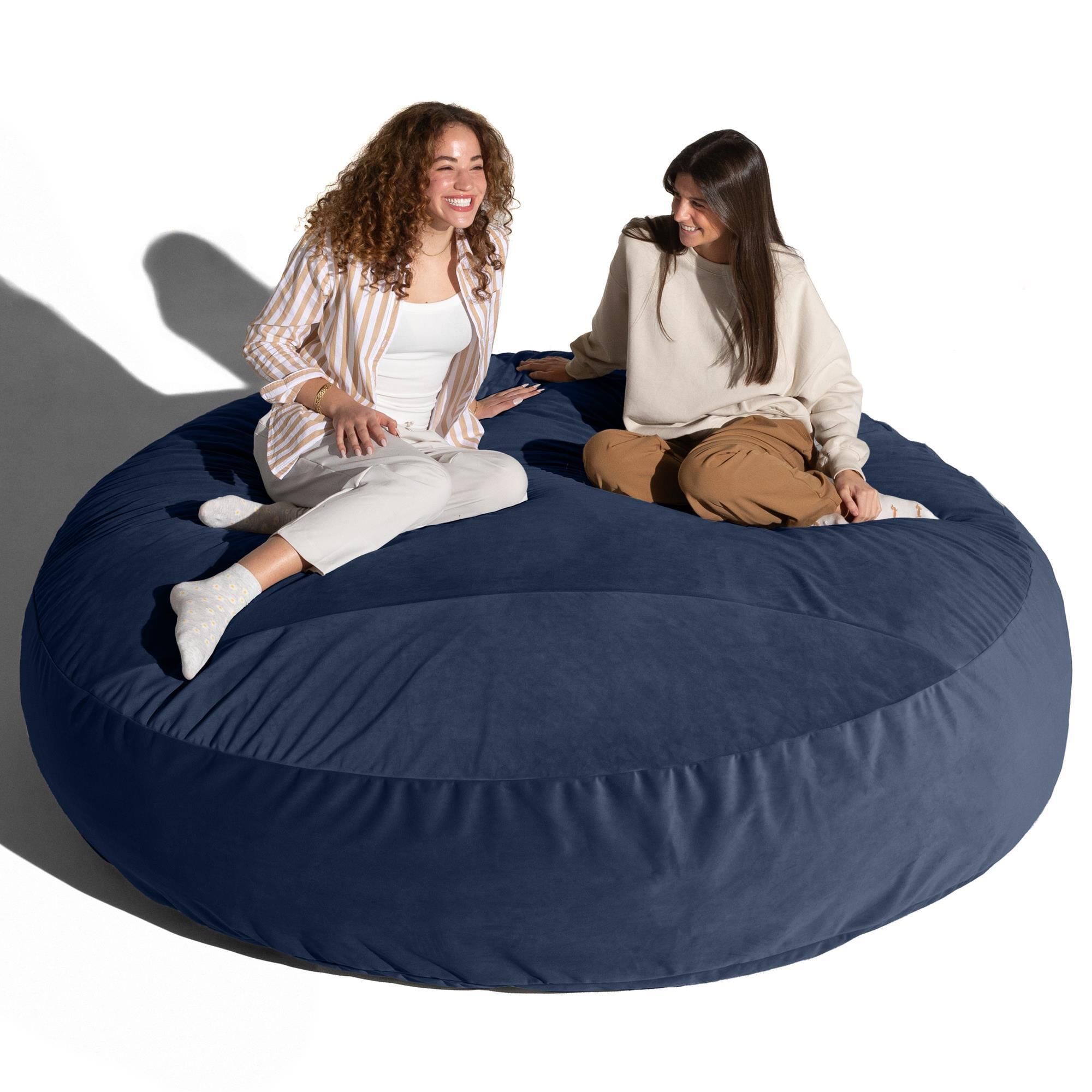 Jaxx Cocoon XL 7' Bean Bag Chair in Navy Blue