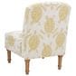 Linon Home Decor Hawksbill Accent Chair in Mustard and Cream, , large