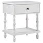 Walker Edison Vivienne 1-Drawer Nightstand in White, , large