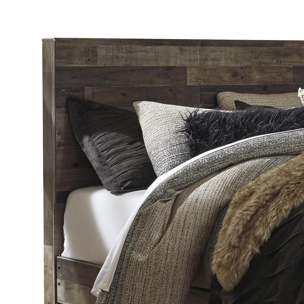 Signature Design by Ashley Derekson King Panel Headboard in Walnut and