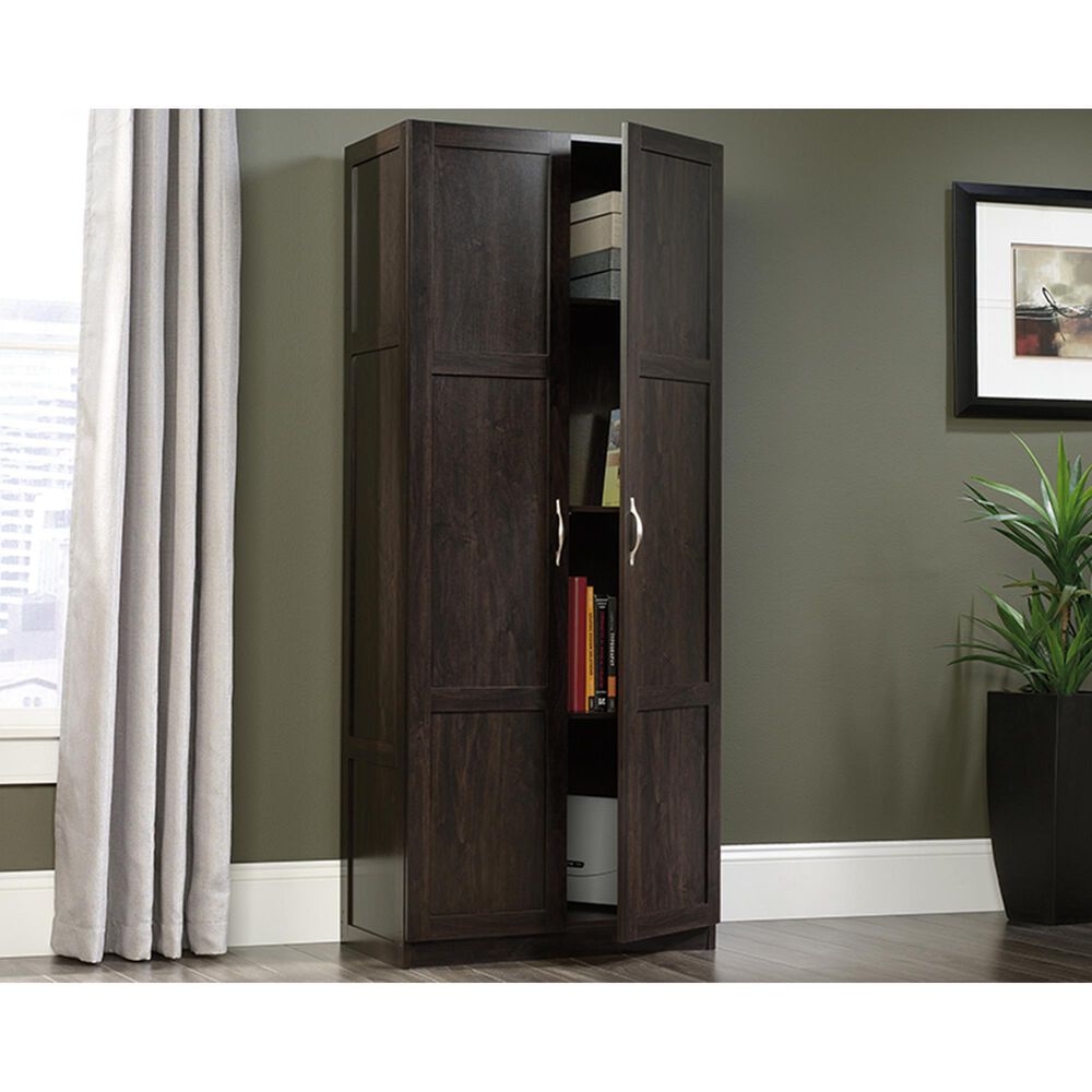 Sauder Storage Cabinet in Cinnamon Cherry, , large