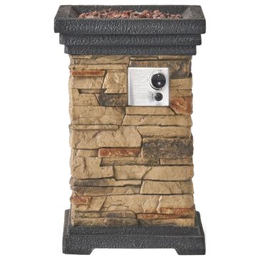 Noble House Chesney Square Patio Fire Column in Natural, , large