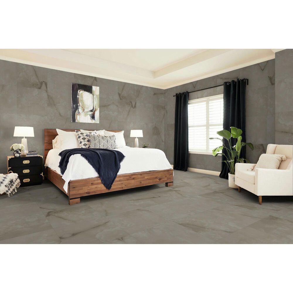 Shaw Astoria Mocha 23.5" x 23.5" Polished Porcelain Tile, , large